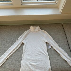 white long sleeve turtleneck